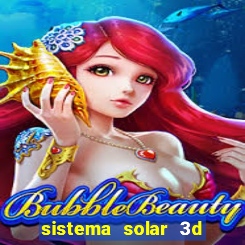 sistema solar 3d em movimento